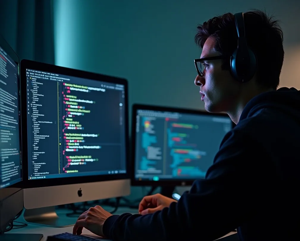 Developer debugging code